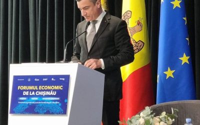 Primarul Iașului Mihai Chirică participă la Forumul Economic de la Chișinău.